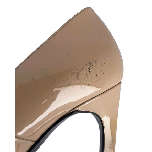 Yves Saint Laurent Janis Heels in Nude Patent - Picture 12 of 12
